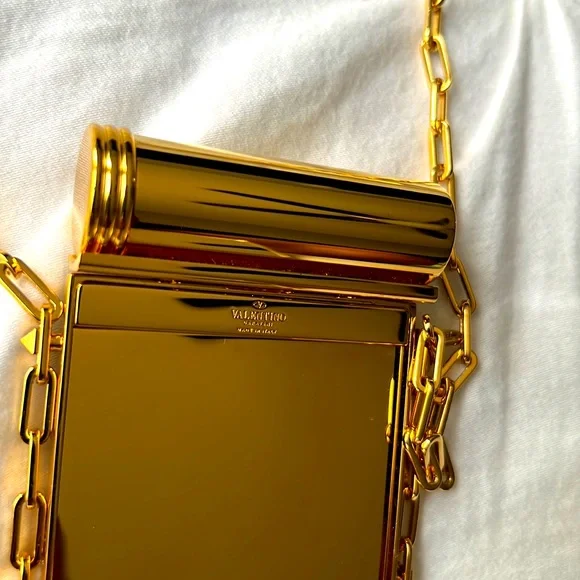 VALENTINO GARAVANI mirror compact yellow - Picture 6 of 6